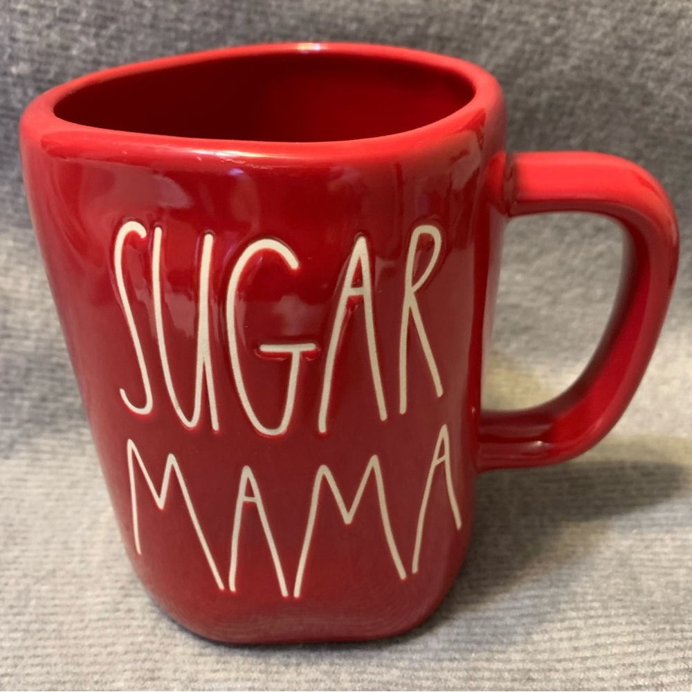 Rae Dunn Magenta SUGAR MAMA Coffee Mug Stoneware 16oz